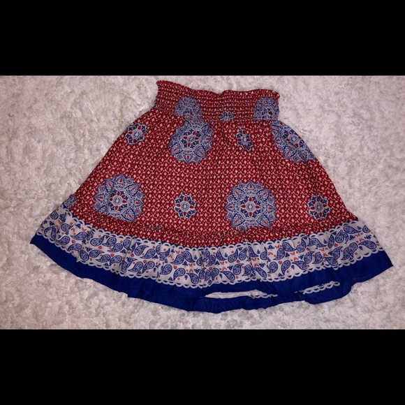 Old Navy XS, red, white and blue skirt - Picture 1 of 5